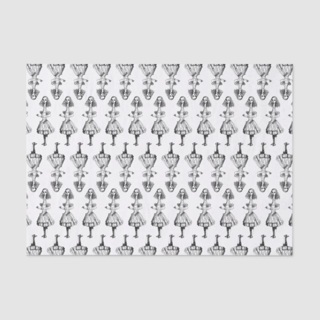 Papier Mousseline Grand Alice d'Alice au pays des merveilles (Recto)