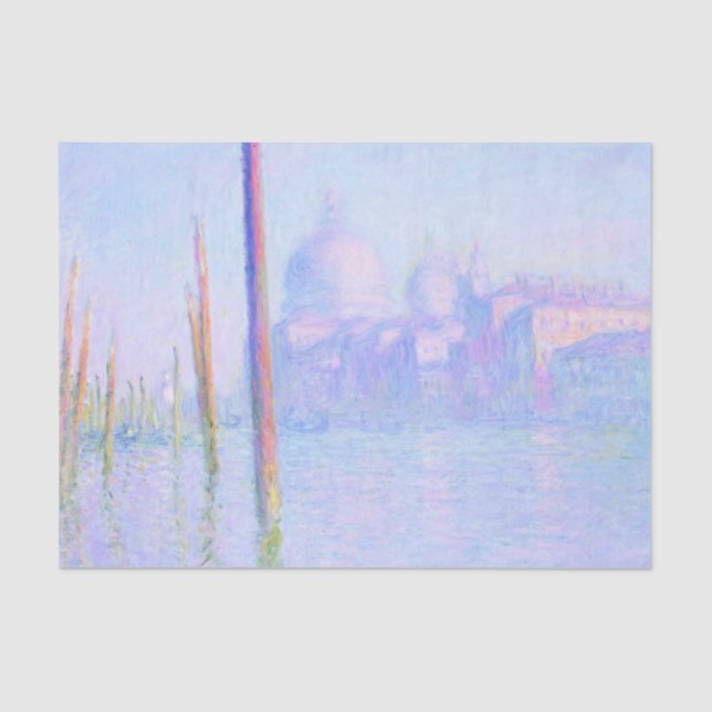 Papier Mousseline Grand Canal à Venise (par Claude Monet) (Recto)