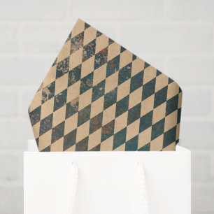 Papier Mousseline Grand Motif Diamond Arlequin