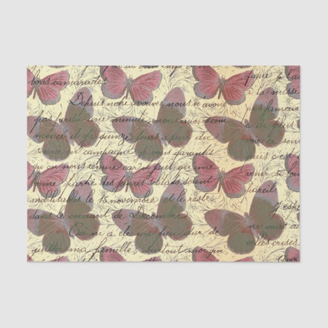 Papier Mousseline Grand Papillon (Recto)