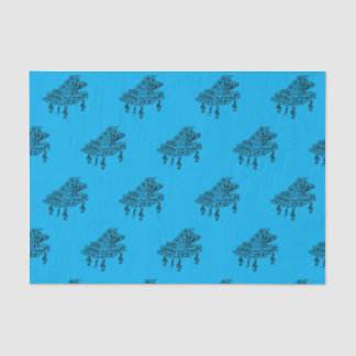 Papier Mousseline Grand piano, symboles de musique, professeur de mu