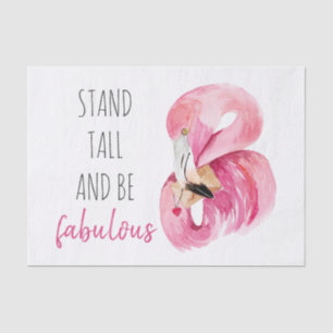 Papier Mousseline Grand Stand Exotique Moderne Et Flamant rose Fabul