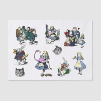 Papier Mousseline Grande Alice dans le métier classique de decoupage