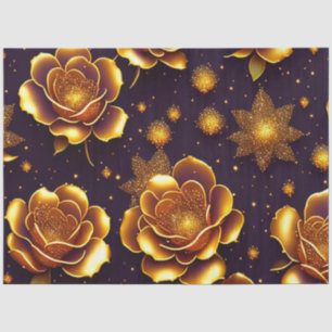 Papier Mousseline Grande Collection Gold Rose moderne de luxe