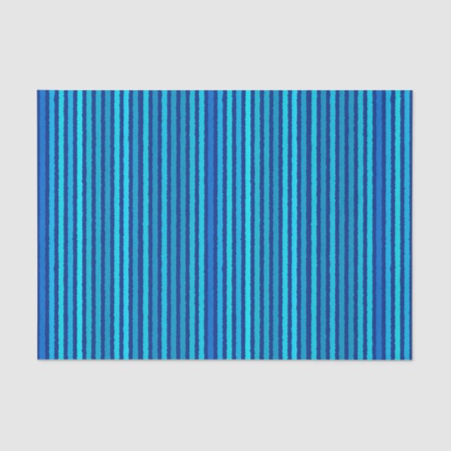 Papier Mousseline Grandes calcaires - Cobalt et bleu ciel (Recto)