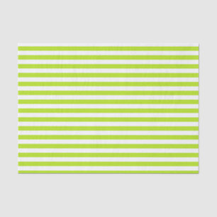 Papier Mousseline Grandes chaux vertes et blanches