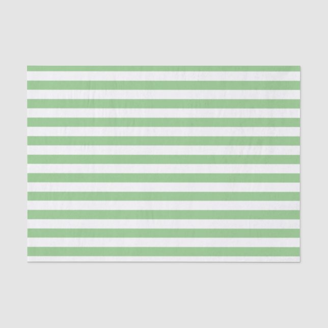 Papier Mousseline Grandes vertes et blanches (Recto)