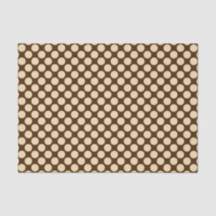 Papier Mousseline Grands points rétro - brun brun brun brun brun bru