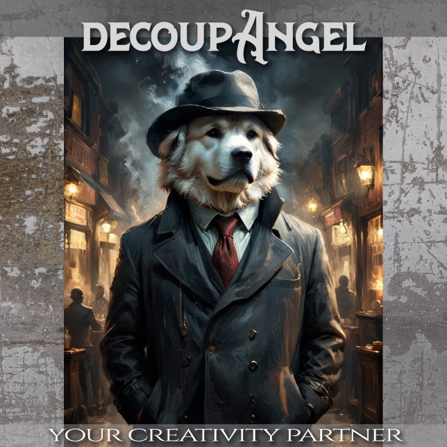 Papier Mousseline Grands Pyrénées - Découpage - (Créateur téléchargé)