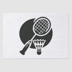 Papier Mousseline Graphique de badminton