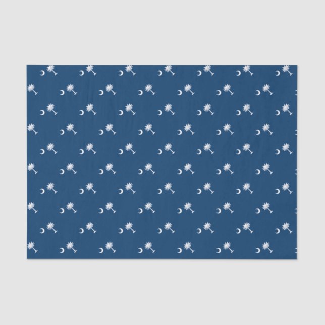 Papier Mousseline Graphique du drapeau de l'État de Caroline du Sud  (Recto)