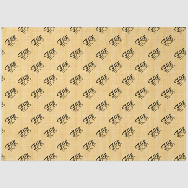 Papier Mousseline Graphiques des tongs (Recto)