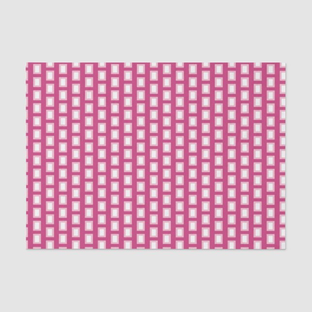 Papier Mousseline Gras clair rose et blanc Funky Retro (Recto)