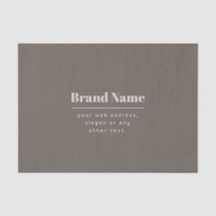 Papier Mousseline Gras moderne foncé & clair Beige Marque ou Entrepr
