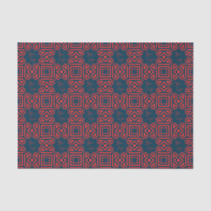 Papier Mousseline Gras rouge sur le Motif de marine Logo d'entrepris