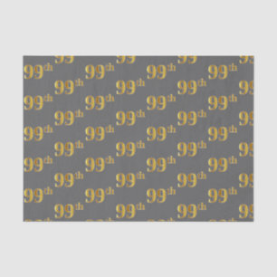 Papier Mousseline Gray, Faux Gold 99e (Quatre-vingt-dix-neuvième)