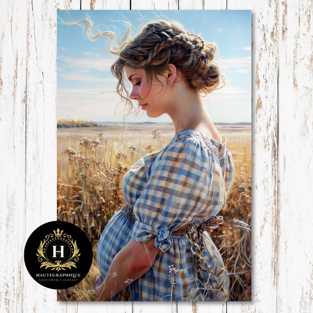 Papier Mousseline Green En vichy Prairie Girl Campagne Découpage (Créateur téléchargé)