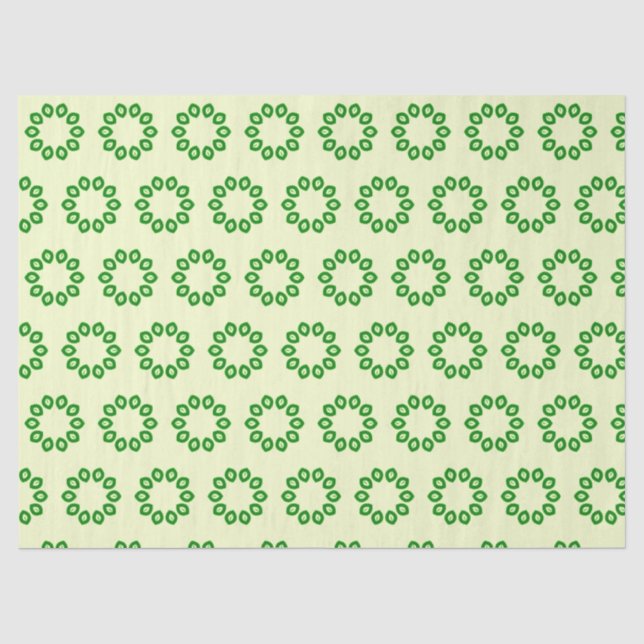 Papier Mousseline Green leaves (Recto)