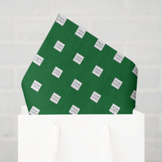 Papier Mousseline Green Logo Promotional Business Packaging