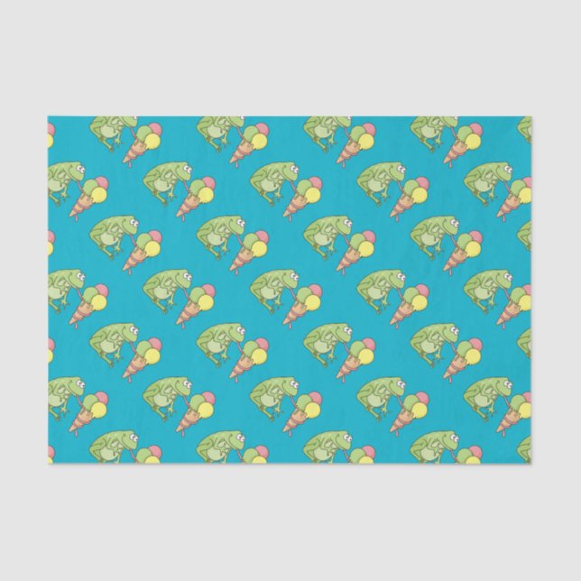 Papier Mousseline Grenouille à crème glacée (Recto)