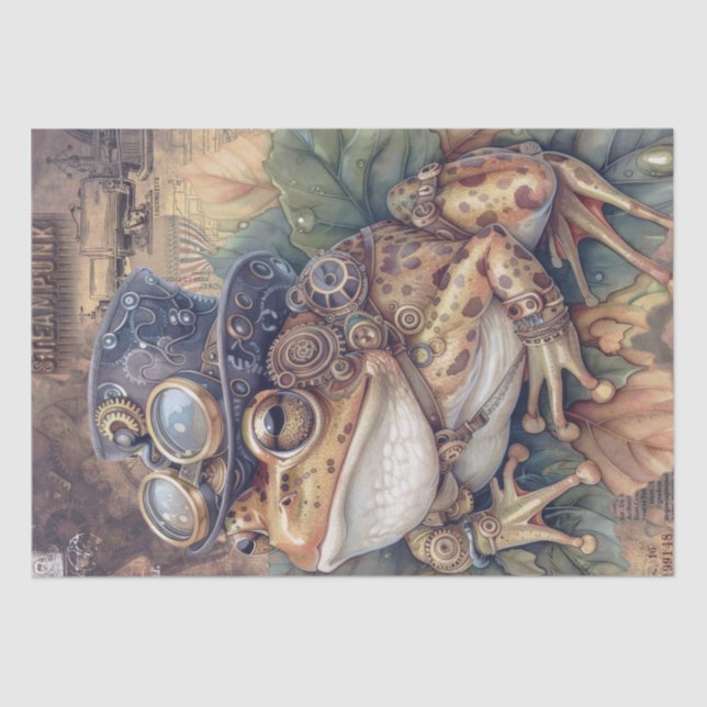 Papier Mousseline Grenouille à vapeur (Recto)