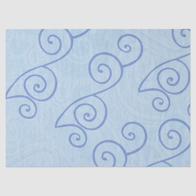 Papier Mousseline Grenouille Joyeuse Au Printemps BLEU (Recto)