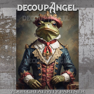 Papier Mousseline Grenouille royale - Découpage
