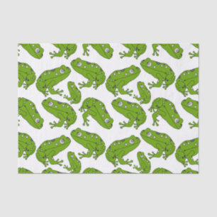 Papier Mousseline Grenouille verte