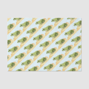 Papier Mousseline Grenouille verte