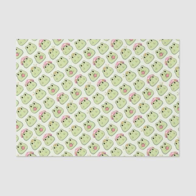 Papier Mousseline Grenouilles (Recto)