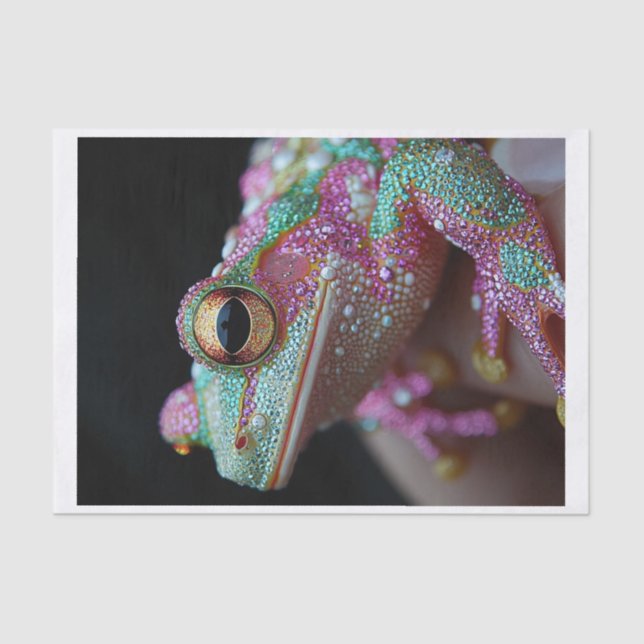 Papier Mousseline Grenouilles et diamants3 (Recto)