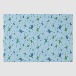 Papier Mousseline Grenouilles Sauter pour la joie