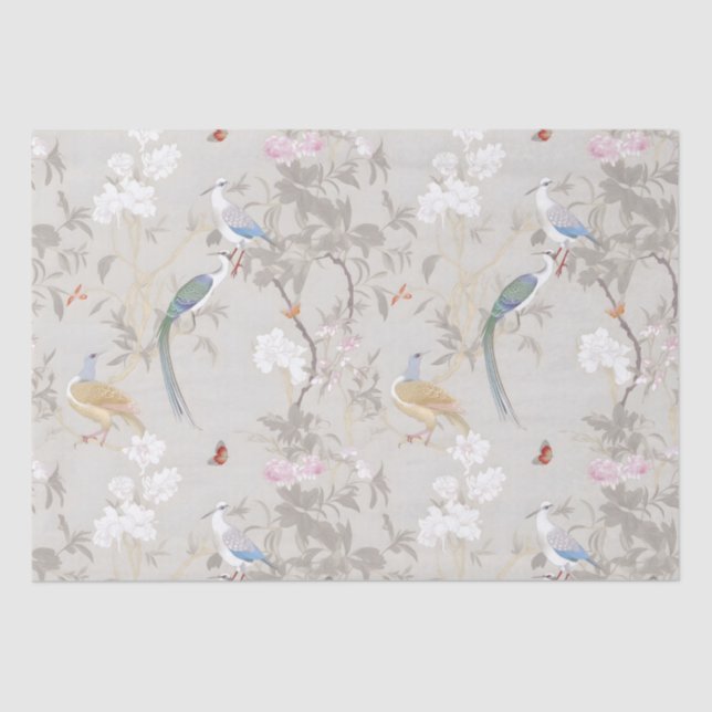 Papier Mousseline Grey Gardens Chinoiserie Papier d'enveloppement (Recto)
