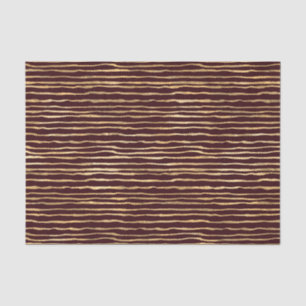 Papier Mousseline Gribouillis rayés de Bourgogne et d'or, artisanat