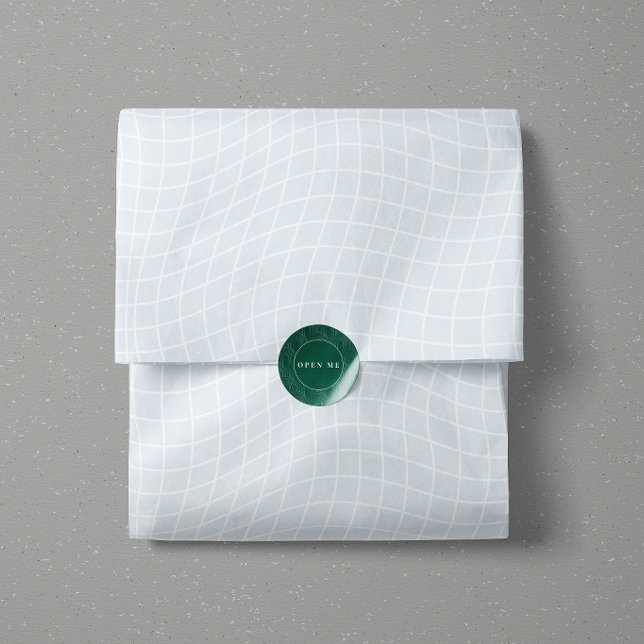 Papier Mousseline Grille déformée moderne | Géométrique fluide minim (Créateur téléchargé)