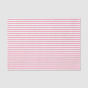 Papier Mousseline Grille rose et blanche