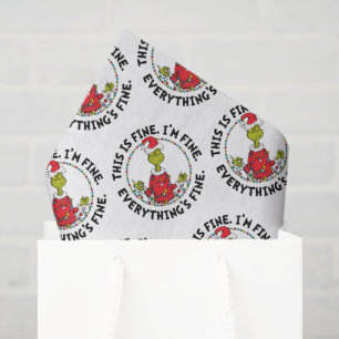 Papier Mousseline Grinch Tout va bien