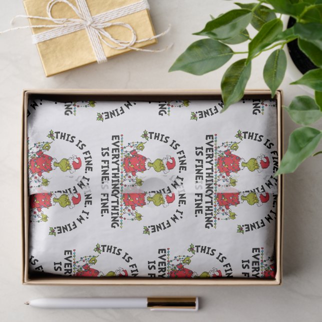 Papier Mousseline Grinch | Tout va bien (Cadeau)