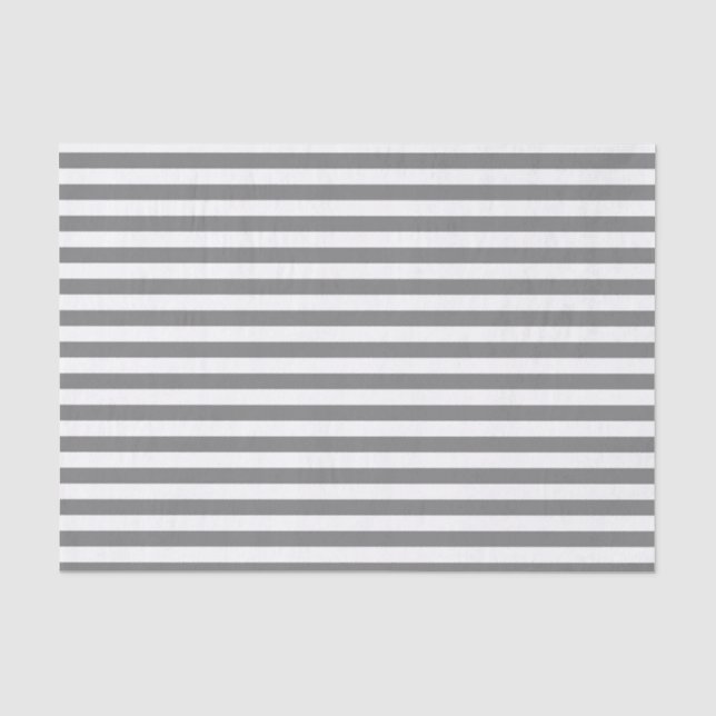 Papier Mousseline Gris de charbon et rayures blanches (Recto)