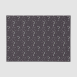 Papier Mousseline Gris de puzzle d'énigme de point d'interrogation