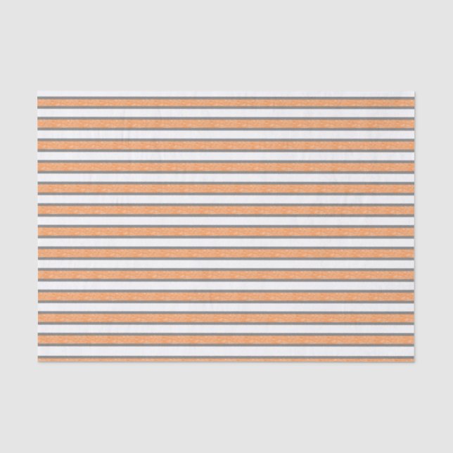 Papier Mousseline Gris et bandes orange statiques (Recto)