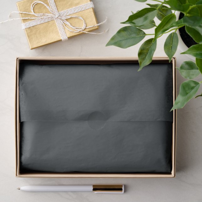 Papier Mousseline Gris foncé Azur (Cadeau)