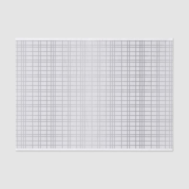 Papier Mousseline Gris, moderne, simple, cool, lignes de grille tend (Recto)