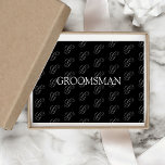 Papier Mousseline Groomsmen Swagbag<br><div class="desc">Faites votre propre papier de tissu personnalisé. Personnalisez ce design avec votre propre texte. Vous pouvez customiser cette conception en sélectionnant le lien "customiser plus loin" si vous le souhaitez.</div>