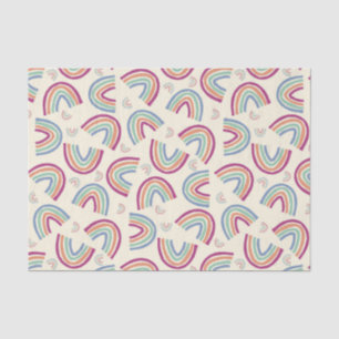 Papier Mousseline Gros arc-en-ciel confetti