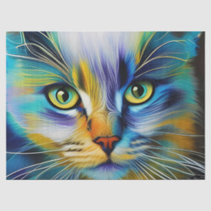 Papier Mousseline Gros plan d'un chaton siamois coloré