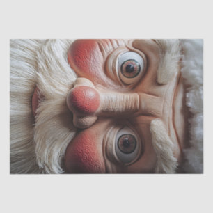 Papier Mousseline Gros plan sur l'expression surprenante de Père Noë