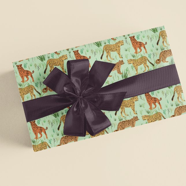 Papier Mousseline Grosses Chats Dans L'Herbe (Créateur téléchargé)