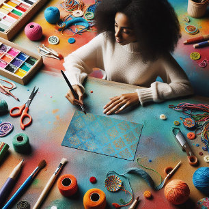 Papier Mousseline Grunge Copper Patina et Turquoise Verdigris