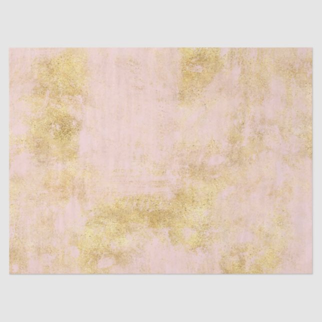 Papier Mousseline Grunge d'or rose (Recto)